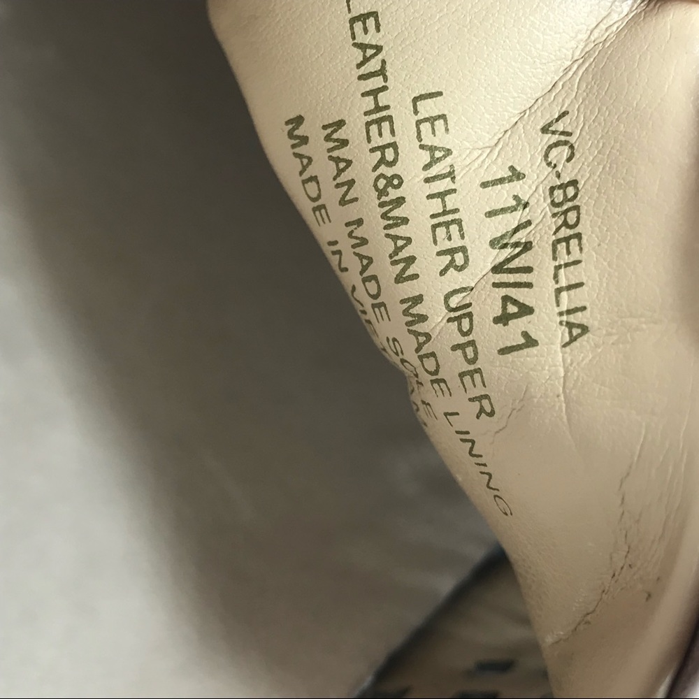 Vince Camuto Brellia Rose Quartz Suede Leather Lattice 3-D Sneakers Size 11 Wide - Picture 6 of 12